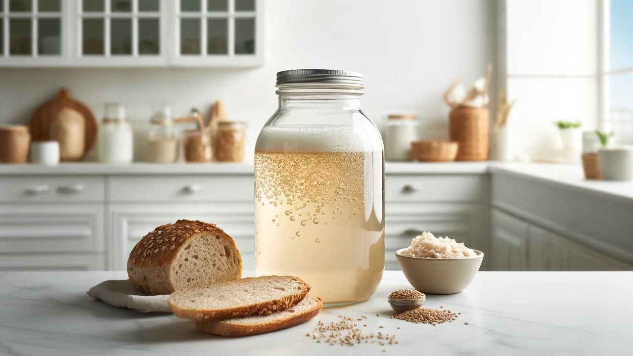 Kvass de Pan Fermentado: Bebida Probi&oacute;tica Hecha en Casa