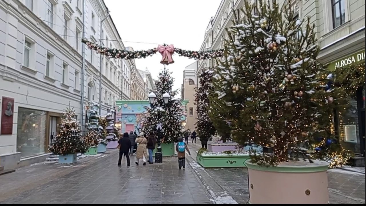 Новогодний Столешников переулок / New Year's Stoleshnikov Street, Moscow
