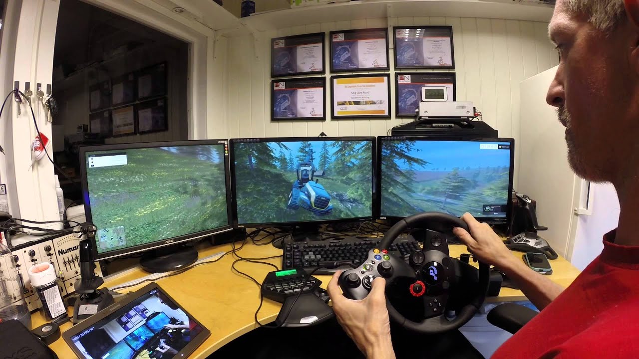 Farmer Simulator 2015 Triple screen PONSSE