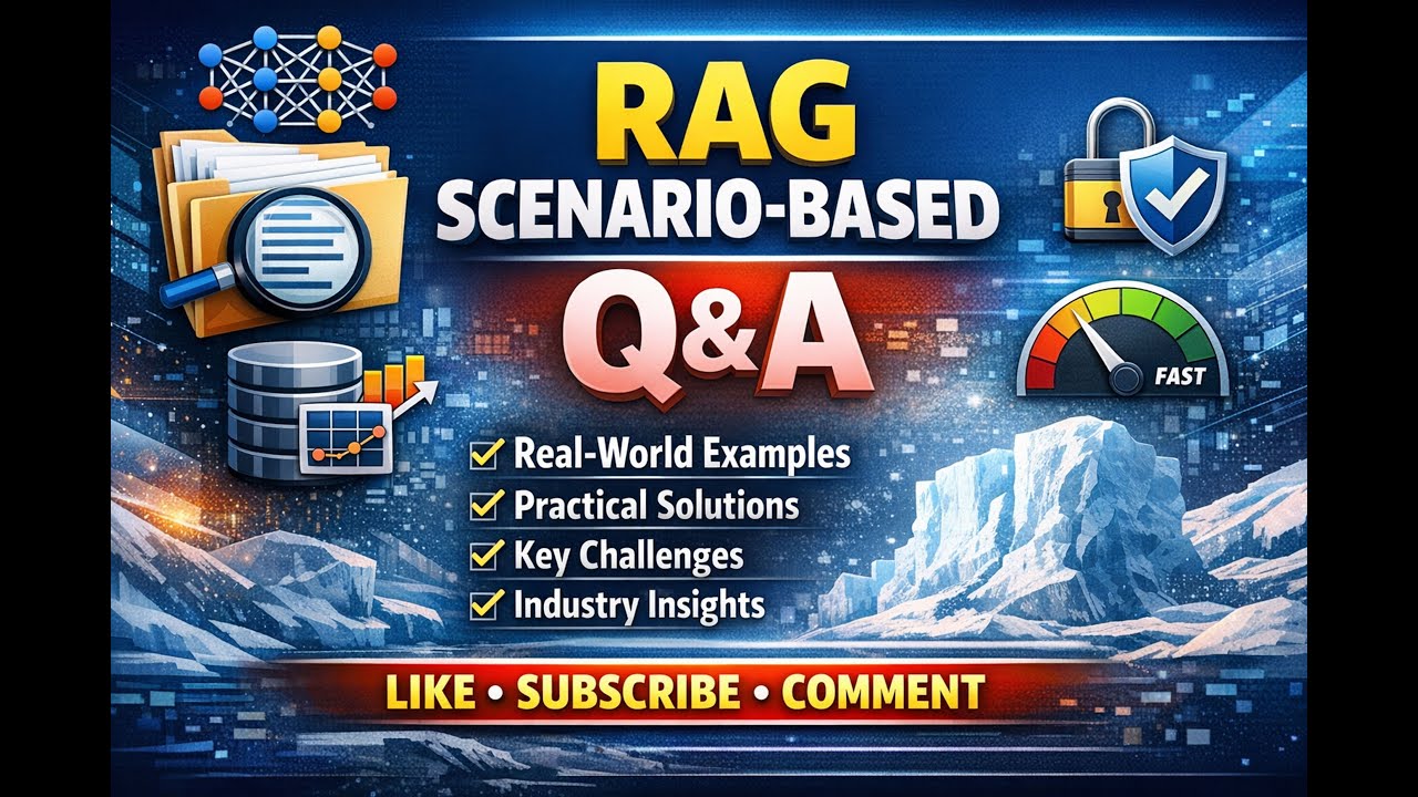 RAG Scenario-Based Interview Questions & Answers | Real-World Use Cases | AI & LLM Explained
