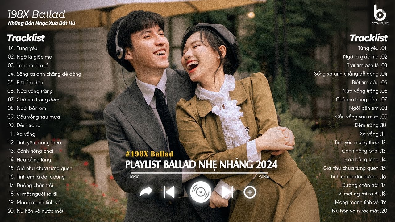 Nhạc Ballad Nhẹ Nhàng 2025 - Nhạc 8x 9x Đời Đầu Hay Nhất - Những Bản Ballad Nhẹ Nhàng Thư Giãn 2025