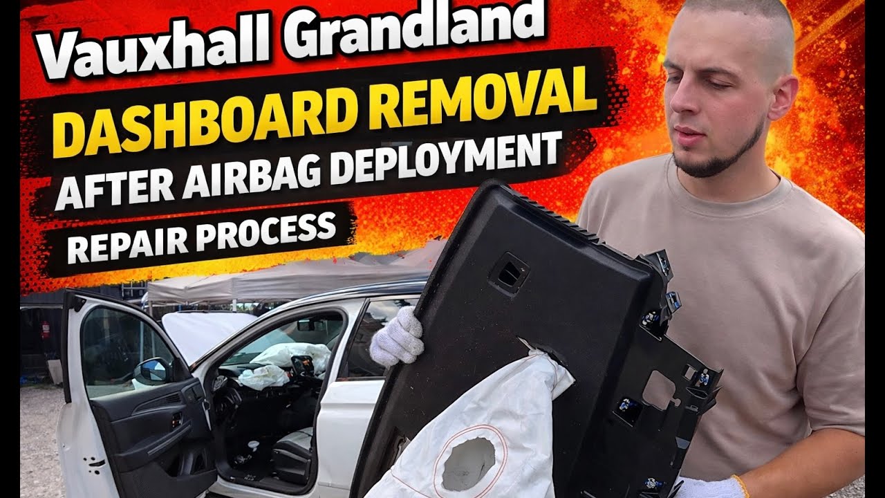 Vauxhall Grandland Dashboard Removal After Airbag Deployment | Repair Process