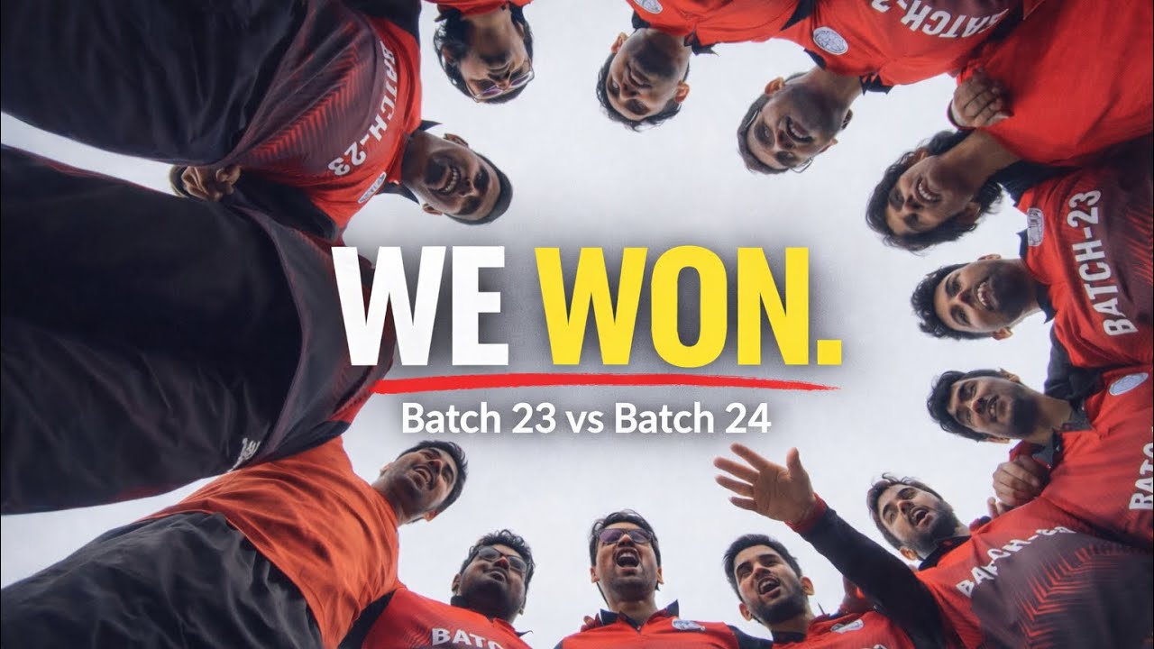 WE WON! NISER Inter-Batch Cricket | Batch 23 vs 24
