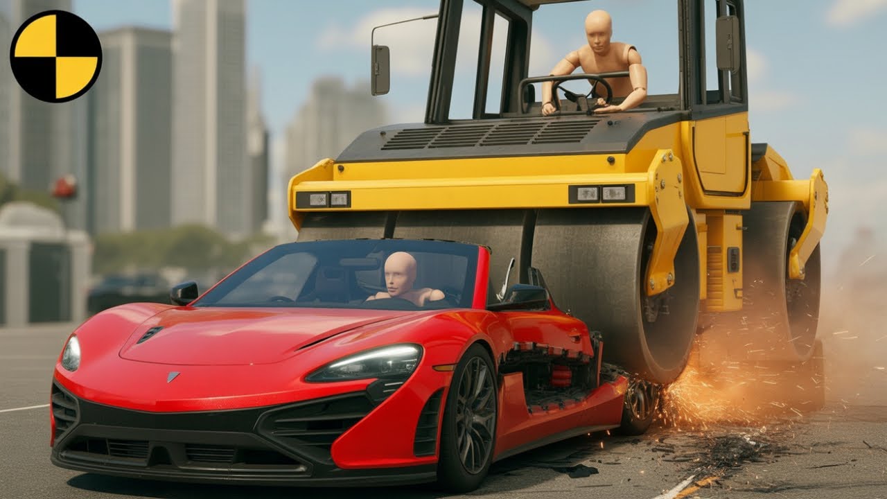 BeamNG.Drive Truck Crashes - Crashing Cars Compilation