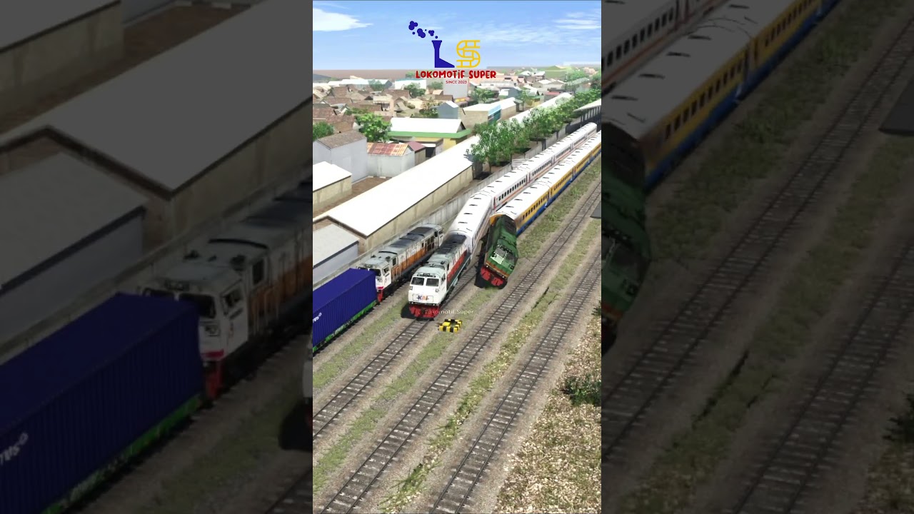 Kecelakaan Kereta Api Karena Wesel Error #keretaapi #train #railway