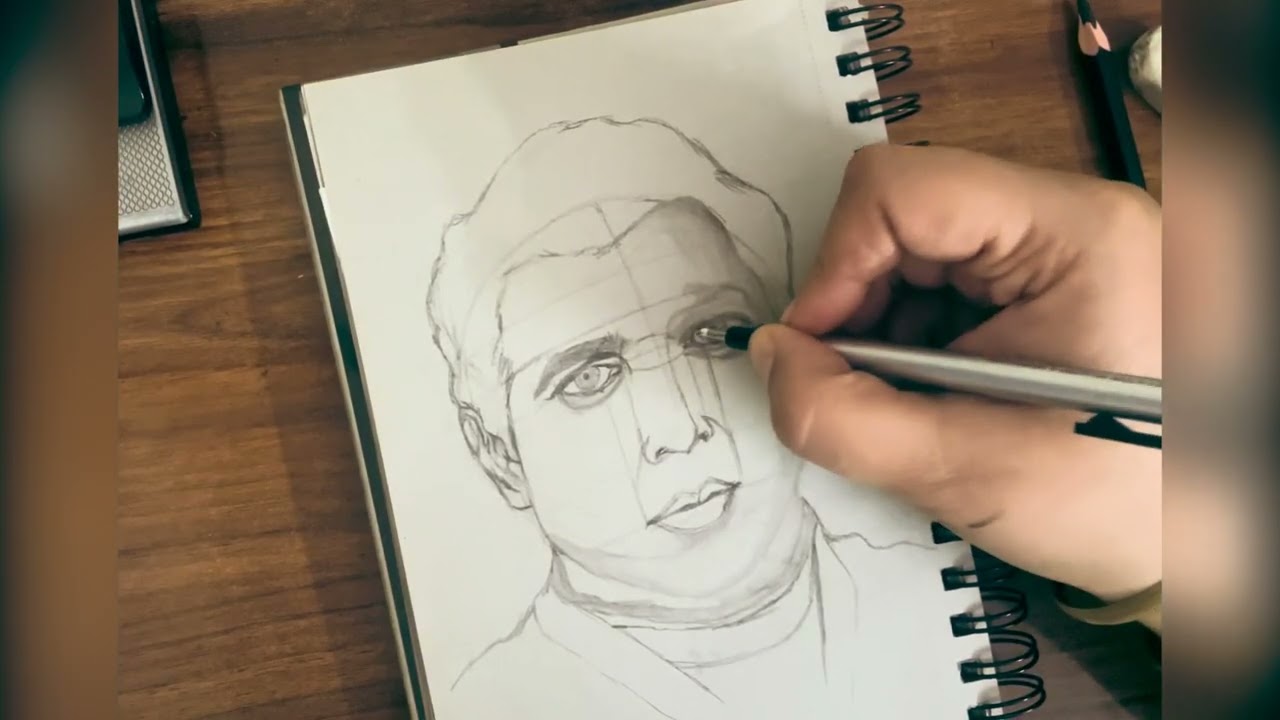 Easy and basic Charcoal shading on grey tone paper