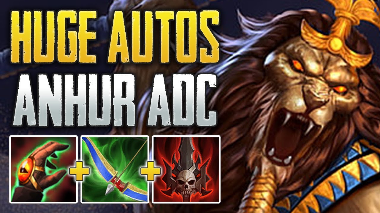 СИЛА + КРИТ. АНХУР СЛАМЫ! Геймплей Анхура АДЦ (SMITE Conquest)