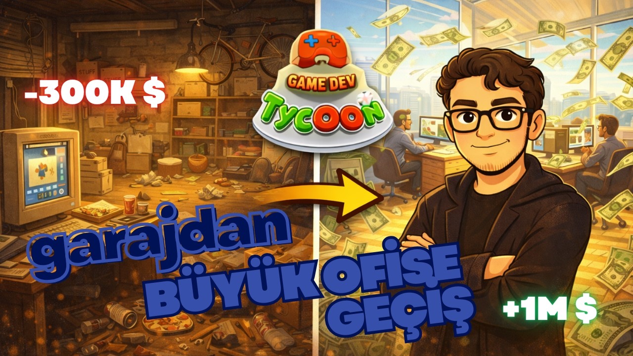 -100K Borçtan +1M’a! Şirketi Nasıl Kurtardım? | Game Dev Tycoon