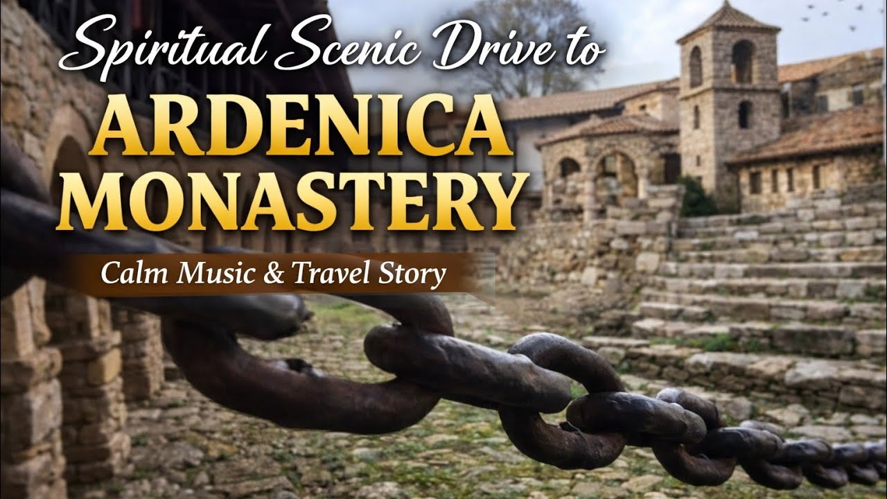 Spiritual & Scenic Drive to Ardenica Monastery [Fier, Albania] | Calm Music & Travel Story