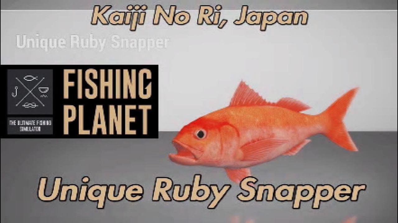 Fishing Planet Unique Ruby Snapper Kaiji No Ri Guide