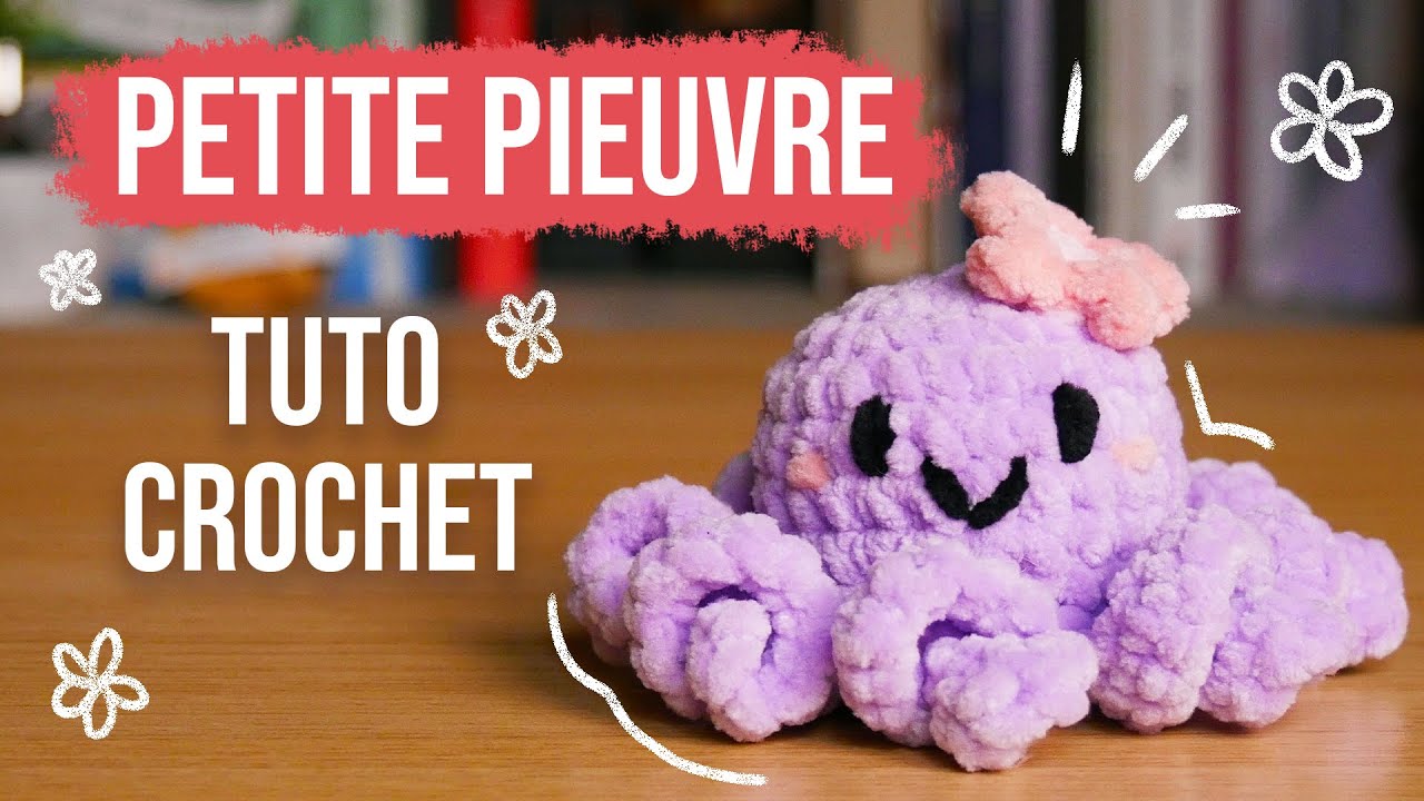 Petite pieuvre en crochet 🐙​ Tuto crochet facile et rapide