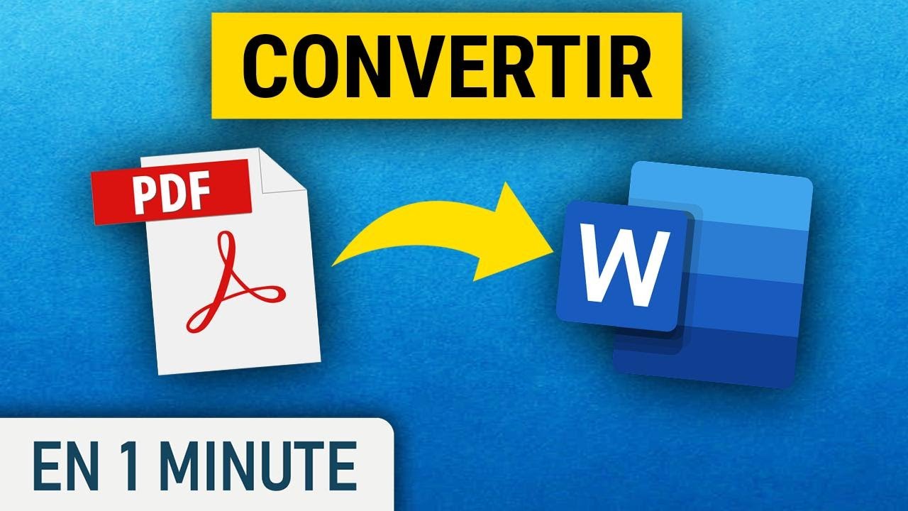 Comment convertir un PDF en Word