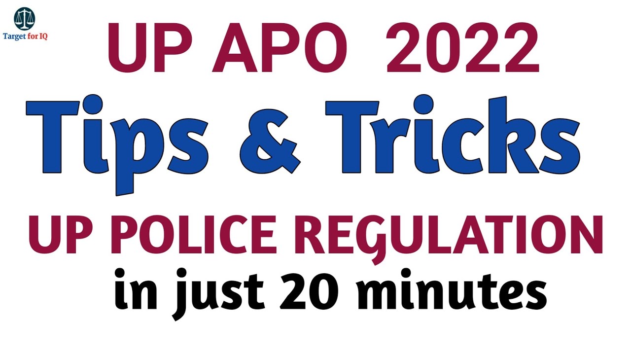 Tips & Tricks to remember Whole chapters  of  UP POLICE REGULATION in just 20 mins.#Up #REGULATION