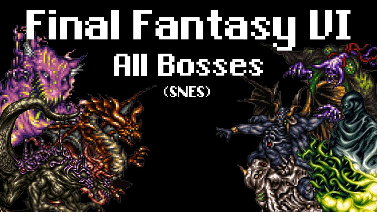 Final Fantasy VI (SNES) All Bosses