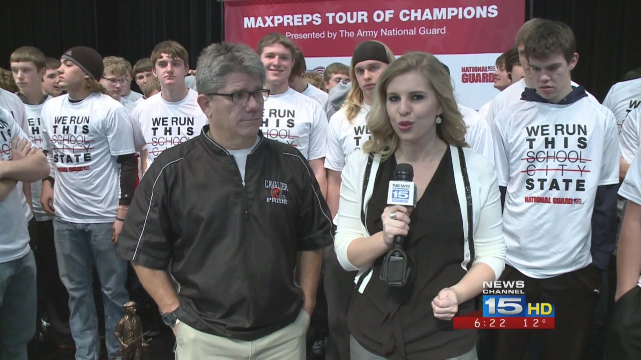 Coldwater Cavaliers football named OPS Team of the Week on WANE-TV 1/19/16