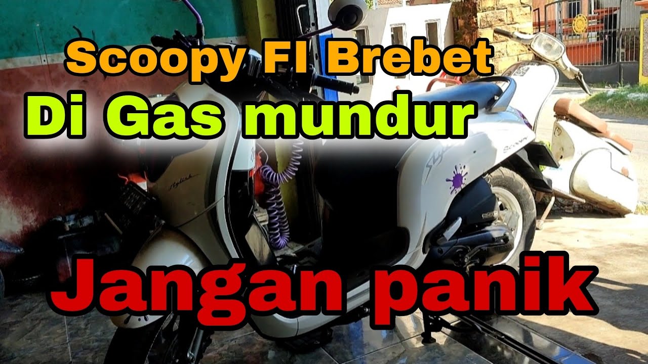 Scoopy fi Brebet ||di gas mundur ||HM otomotif