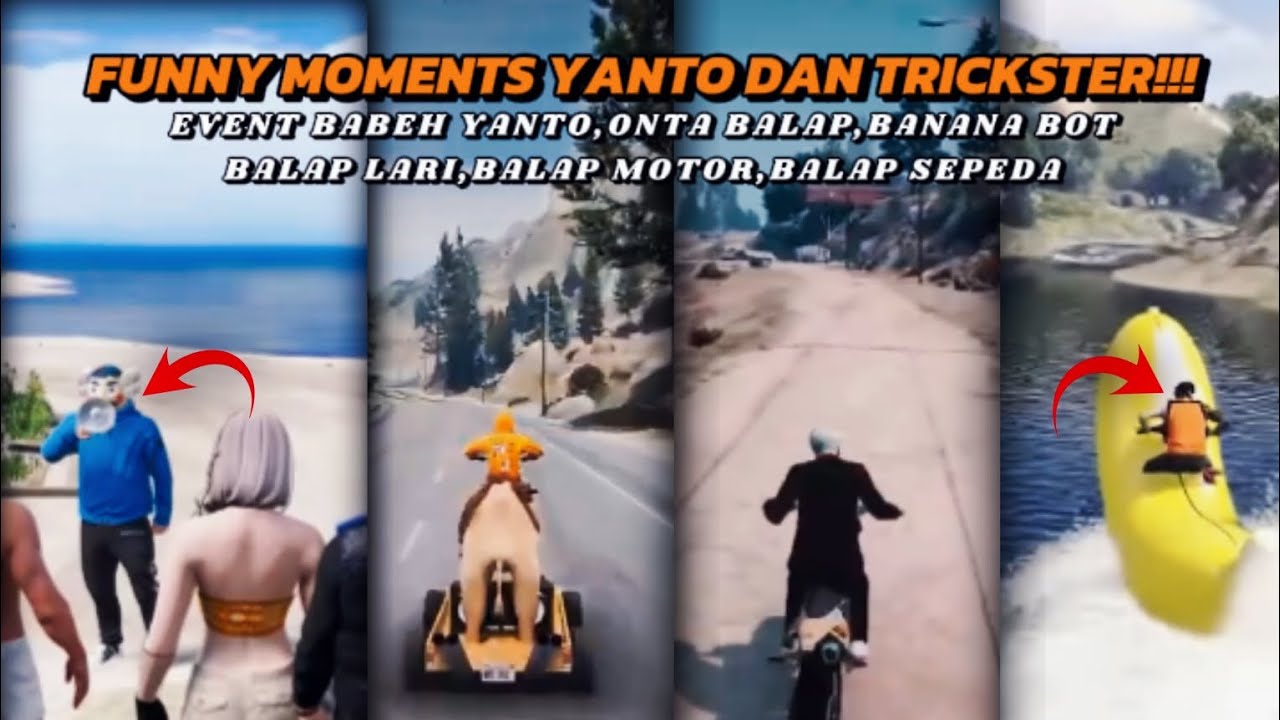 FUNNY MOMENTS YANTO DAN TRICKSTER PART 10 ‼️NGAKAK KOCAK 😂🤣 || GTA V ROLEPLAY INDONESIA
