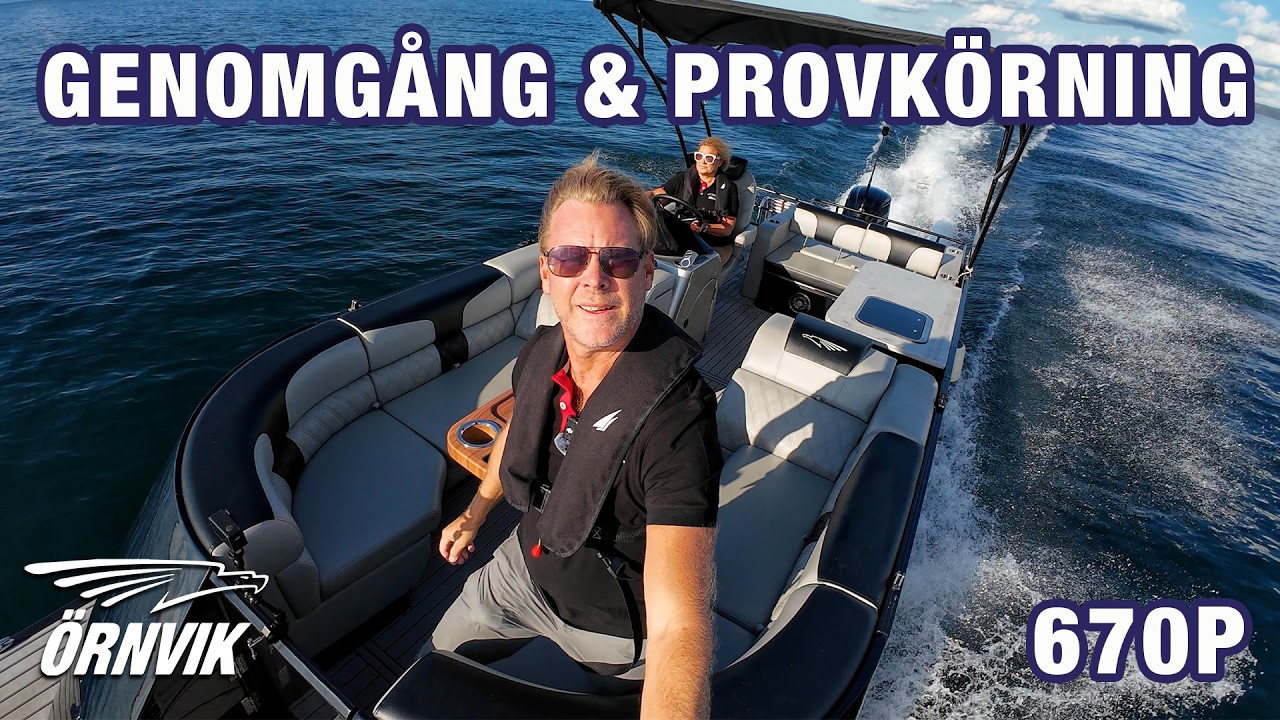Är Örnvik 670P den perfekta familje-pontonbåten? | Full Test & genomgång