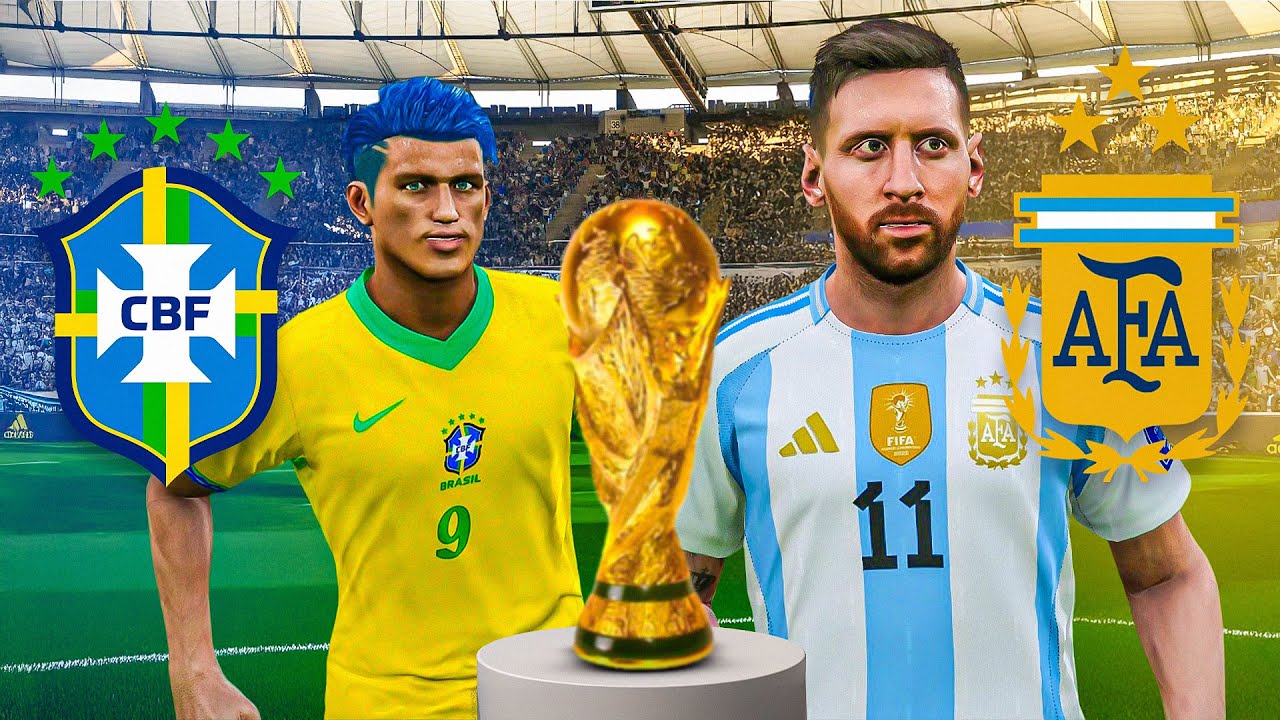 FINAL DA COPA DO MUNDO BRASIL x ARGENTINA, EMOCIONANTE - PES 2025 - RUMO AO ESTRELATO #07