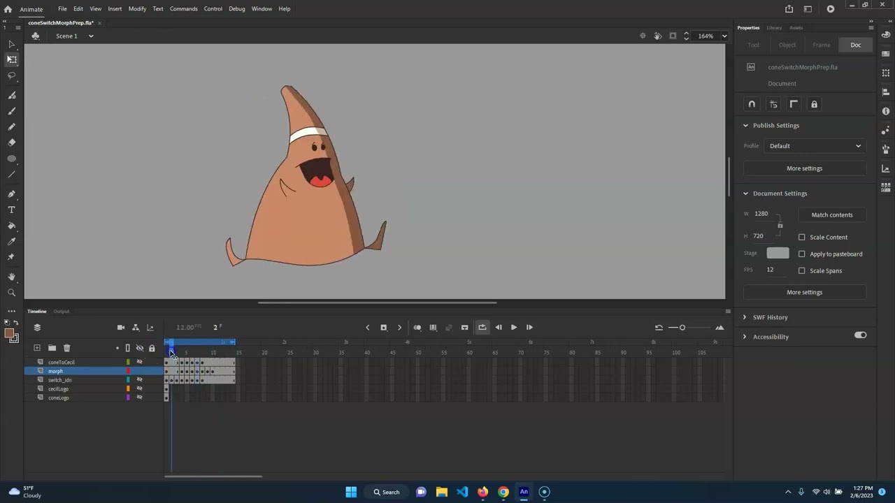 Adobe Animate Morph Animation Tutorial