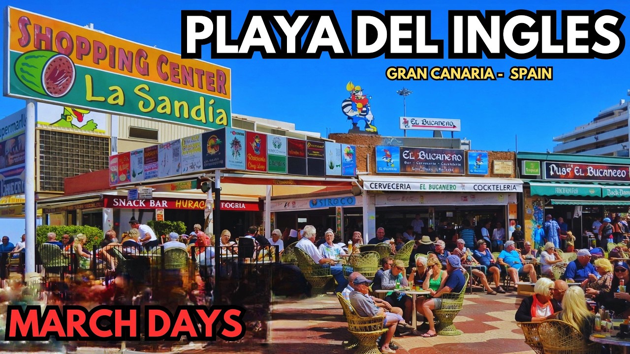 Walking Through Playa del Inglés in Spring – Fun, Sun & People Watching!
