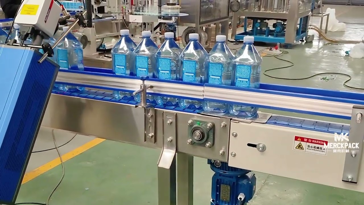 Automatic Bottle Water Filling Labeling Packing Production Line, 1500BPH #waterfillingmachine  