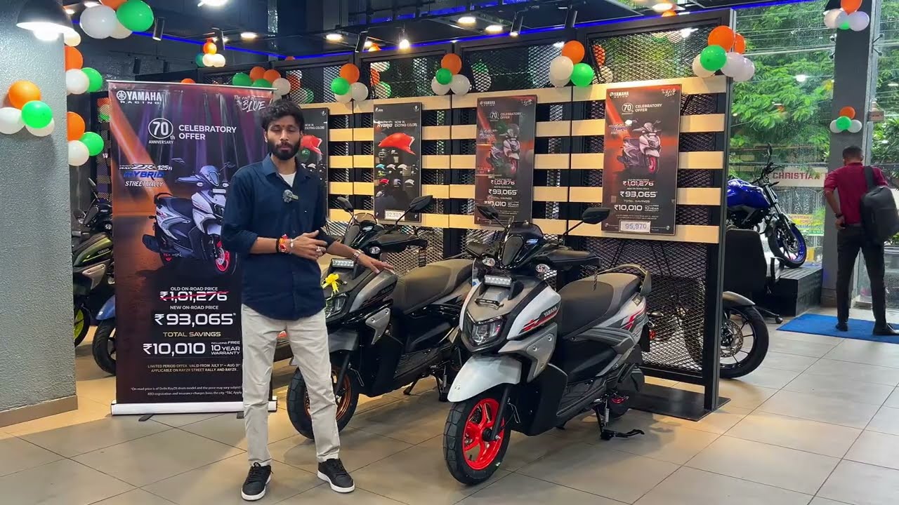 2025 New Updated Yamaha RAYZR 125FI Hybrid Scooter Detail Review with Enhanced Power Assist