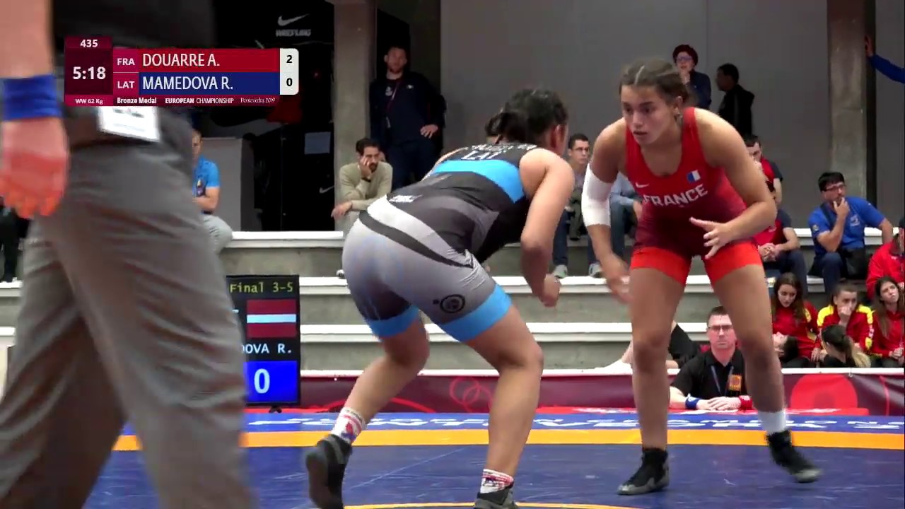 BRONZE WW - 62 kg: A. DOUARRE (FRA) v. R. MAMEDOVA (LAT)