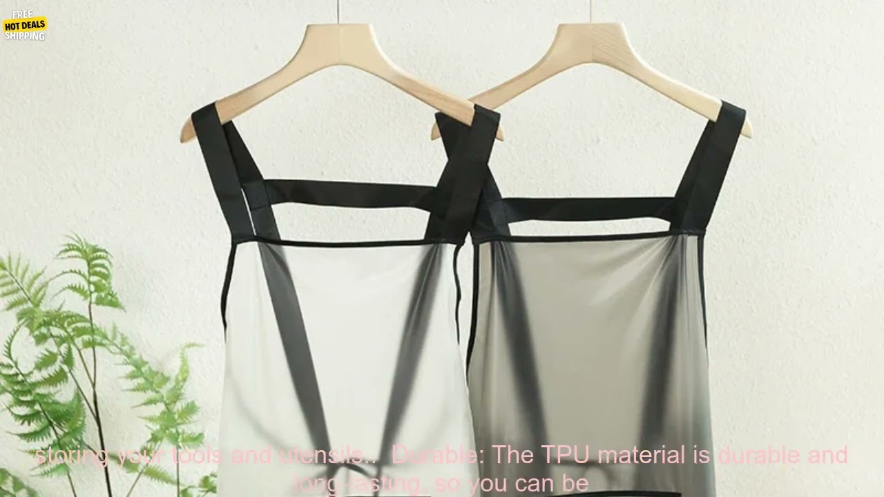1005006016483548 Customizable Mandiles TPU Kitchen Apron Waterproof Transparent Househo