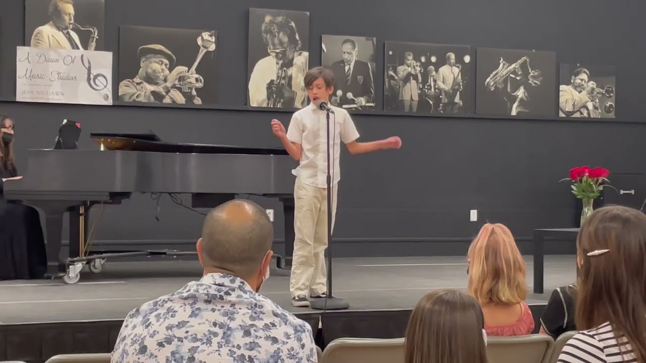 Voted Best Performance February 2022 | San Diego Music Lessons | Winter Vocal Recital | Asher
