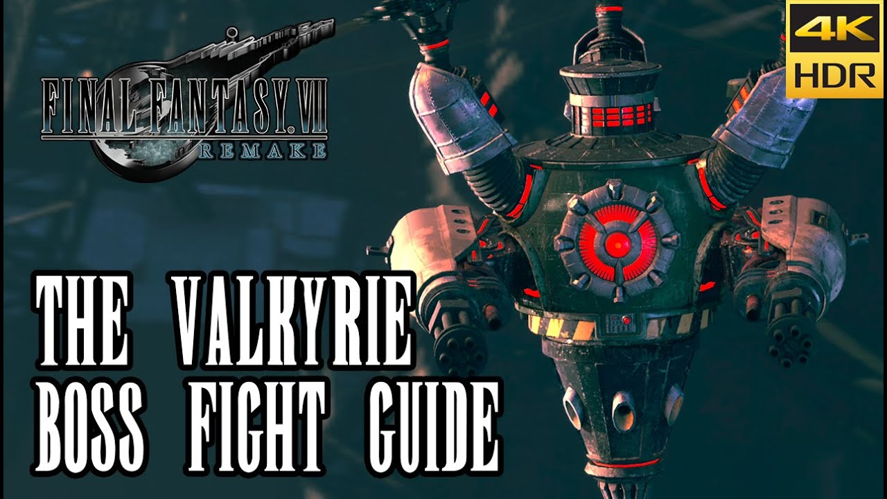 The Valkyrie Boss Fight Guide - Collapsed Sector 7 Plate - Final Fantasy VII Remake [4k HDR]