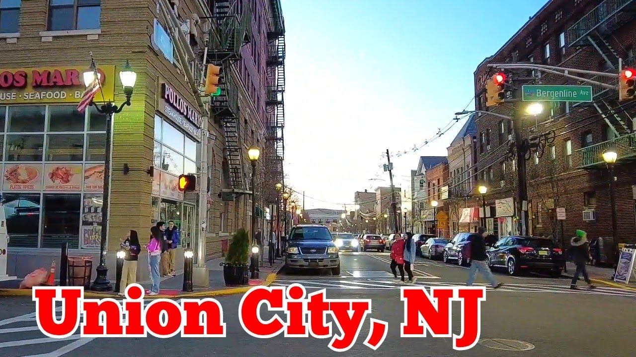 Walk tour in Union City, New Jersey, USA | Some of the streets in the northwestern part of the city