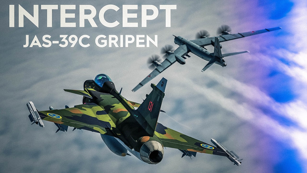 TENSION ON THE BORDER | JAS-39C Gripen Scramble | DCS World | Digital Combat Simulator