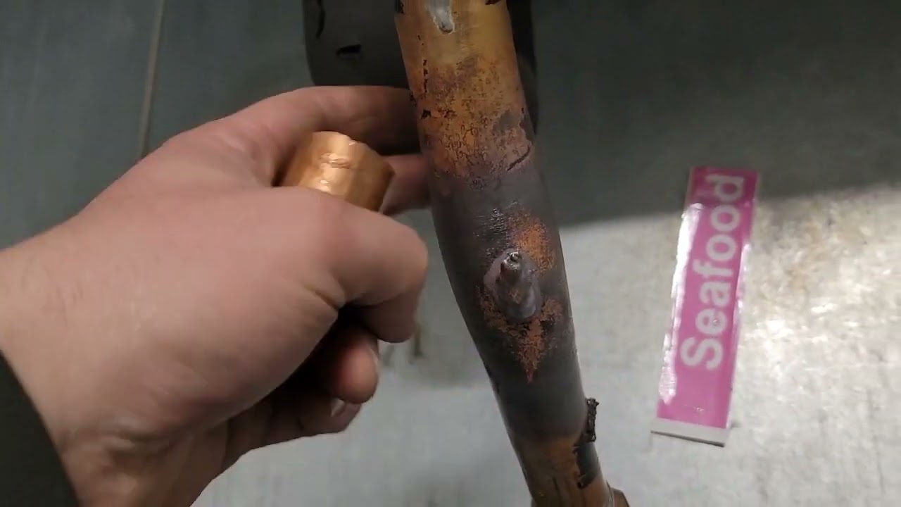 Supermarket Refrigeration - How to Repair a Broken Drain Line in a Walk in Freezer