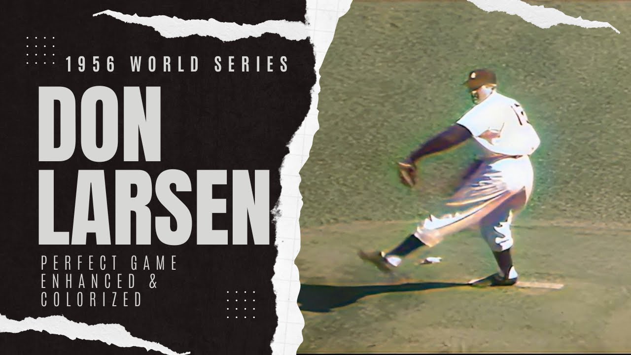 Don Larsen Perfect Game AI-Enhanced & Colorized