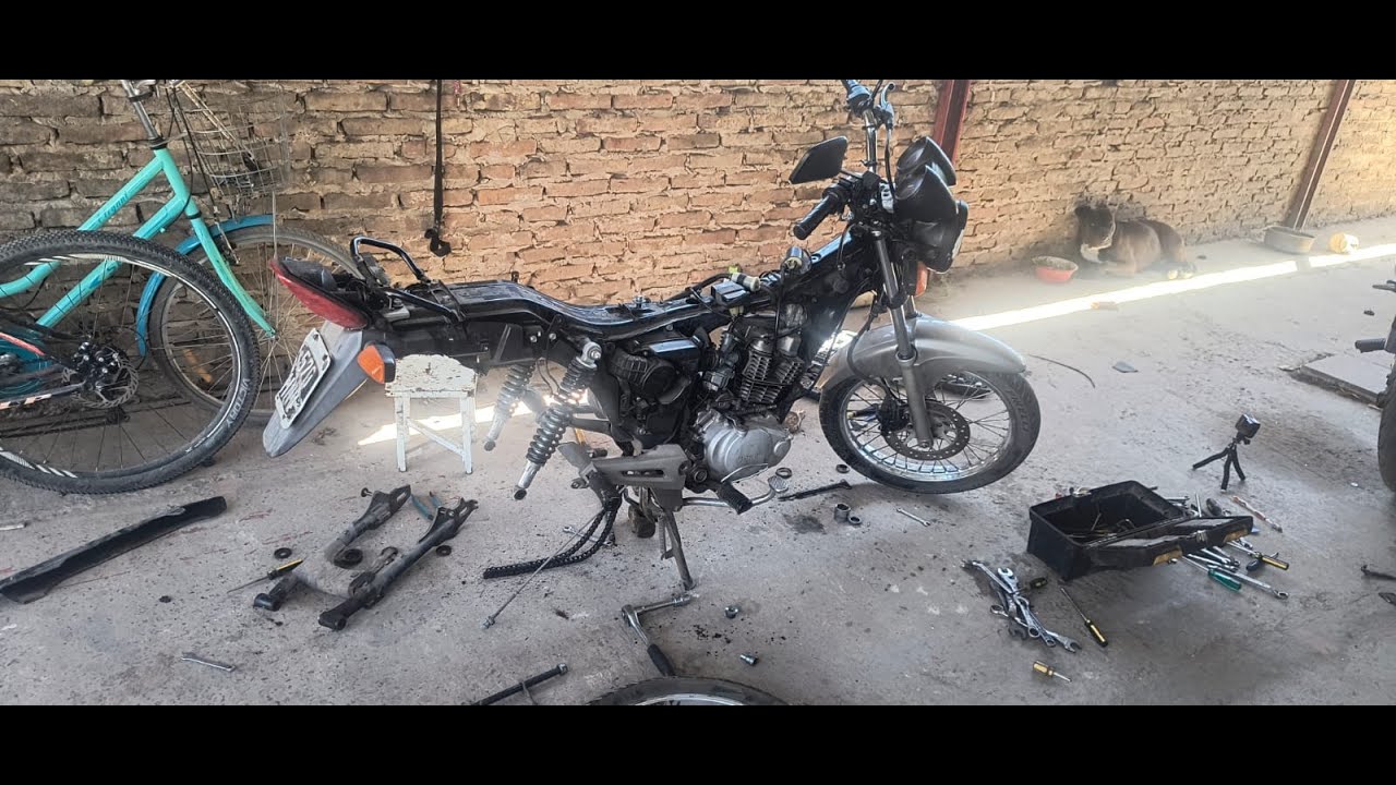 DESARME LA MOTO SEGUNDA PARTE COMO VA QUEDANDO '? HONDA CG TITAN 150