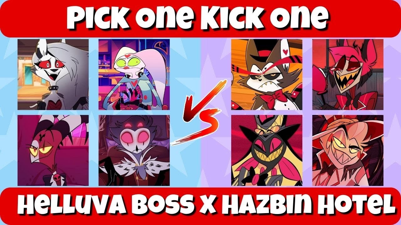 🔮Pick One Kick One Hazbin Hotel & Helluva Boss ⭐🔥 Trivia Quiz Challenge