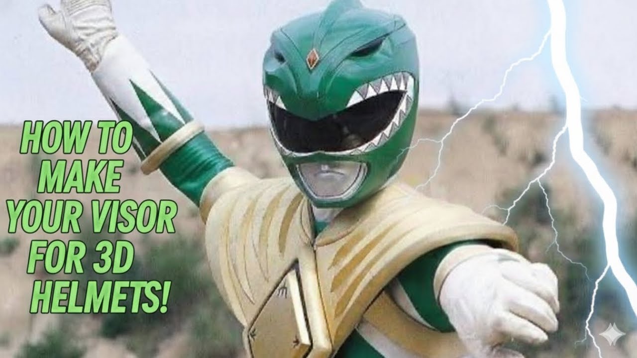 HOW TO MAKE YOUR VISOR FOR 3D helmets!