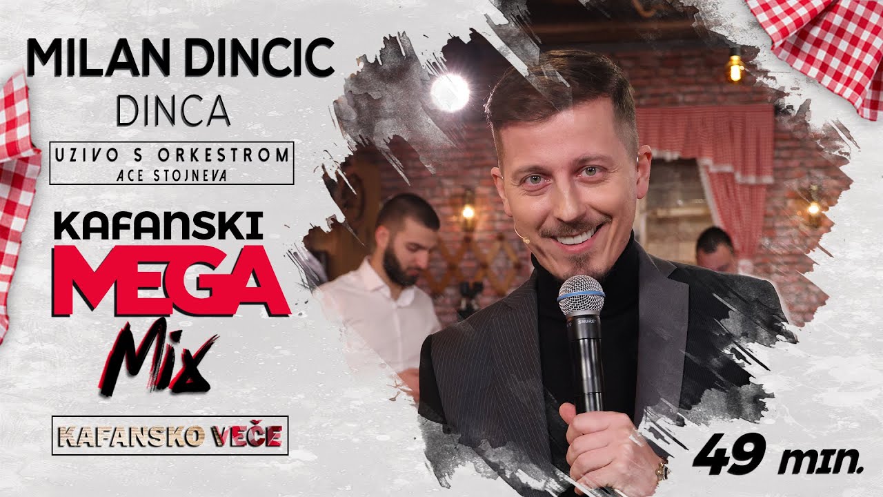 MILAN DINCIC DINCA - KAFANSKI MEGA MIX | 49MIN. | UZIVO | ORK. ACE STOJNEVA | 2023 | KAFANSKO VECE