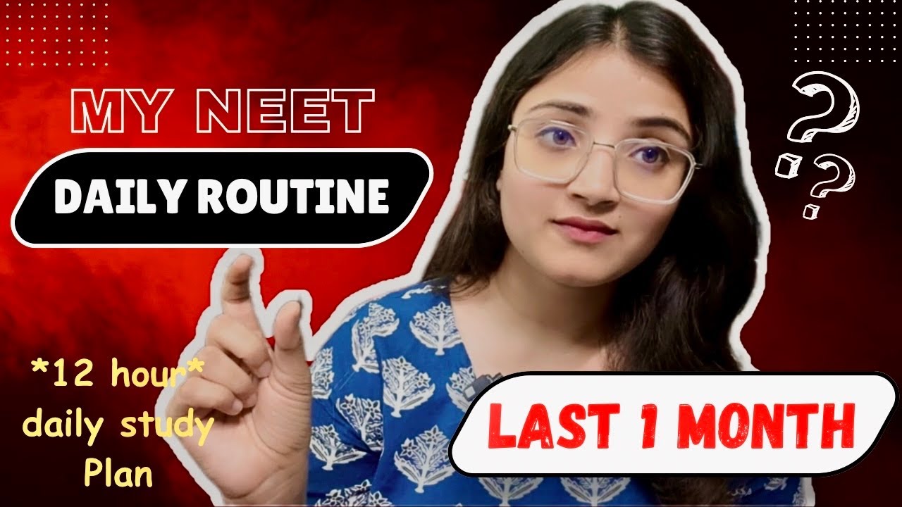 🤯My NEET Daily Routine *Realistic*| Last 1 Month STUDY PLAN🔥 #neet #neet2025 #neet2026 #motivation