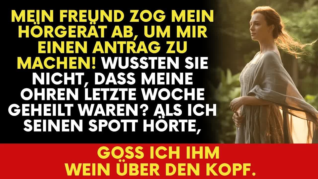 Mein Freund nahm mir beim Antrag das Hörgerät ab – keiner wusste, dass ich wieder hören konnte