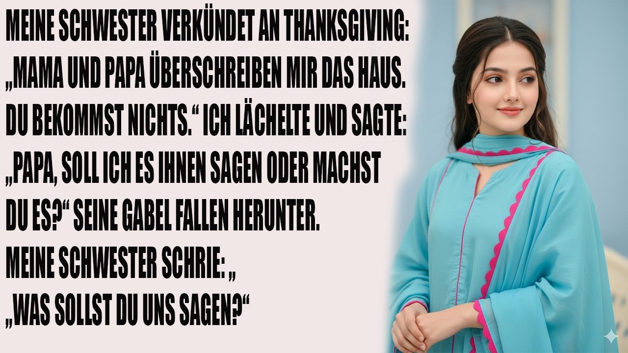 „Meine Schwester beansprucht unser Haus an Thanksgiving – Schock für alle!“