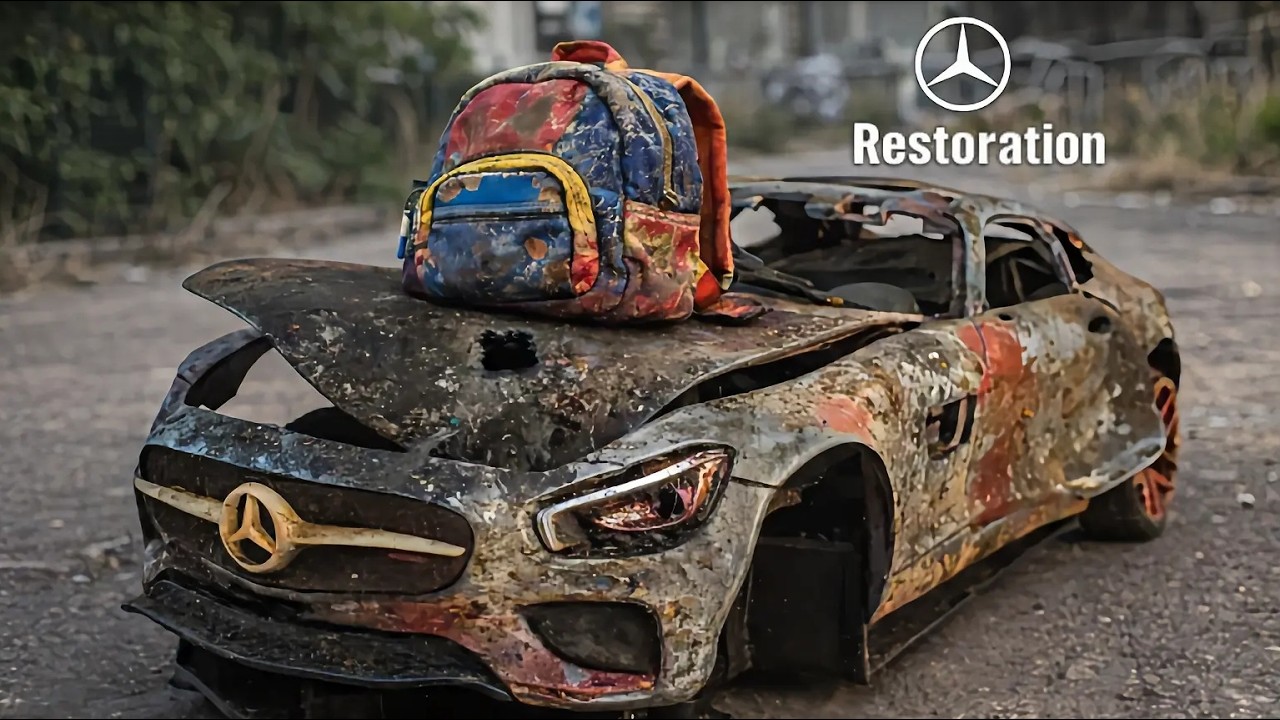 Wrecked MERCEDES Benz AMG GT - Amazing Restoration