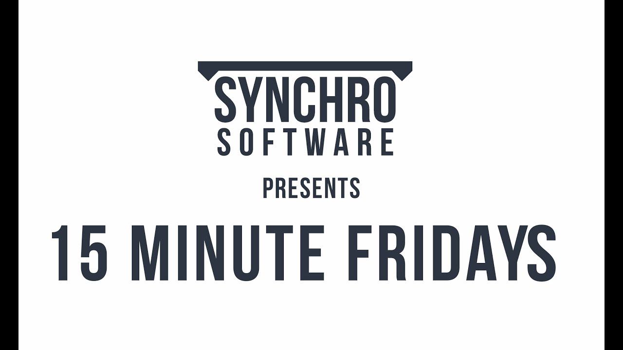 Webinar: Automatching in Synchro PRO