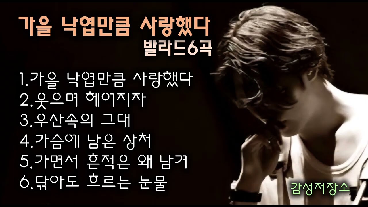 🎵눈물 사연발라드 인기곡: 가을ㅈ낙엽만큼 사랑했다. 🔊#감성발라드 #락발라드 #감성노래 