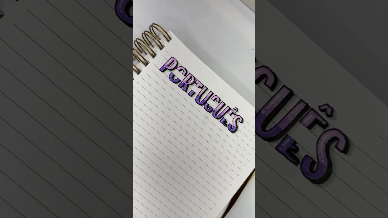 Ideia de t&iacute;tulo #brushpen #titulosbonitos #escola #comofazerlettering #titulos #brush lettering