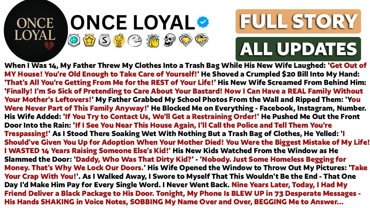 When I Was 14, My Father Threw My Clothes Into a Trash Bag While His New Wife Laughed: 'Get Out of..