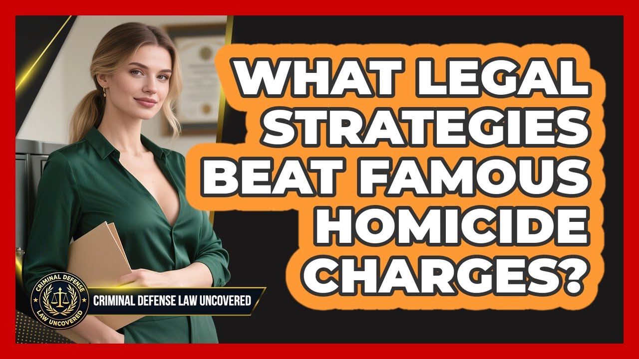 What Legal Strategies Beat Famous Homicide Charges? - Criminal Defense Law Uncovered