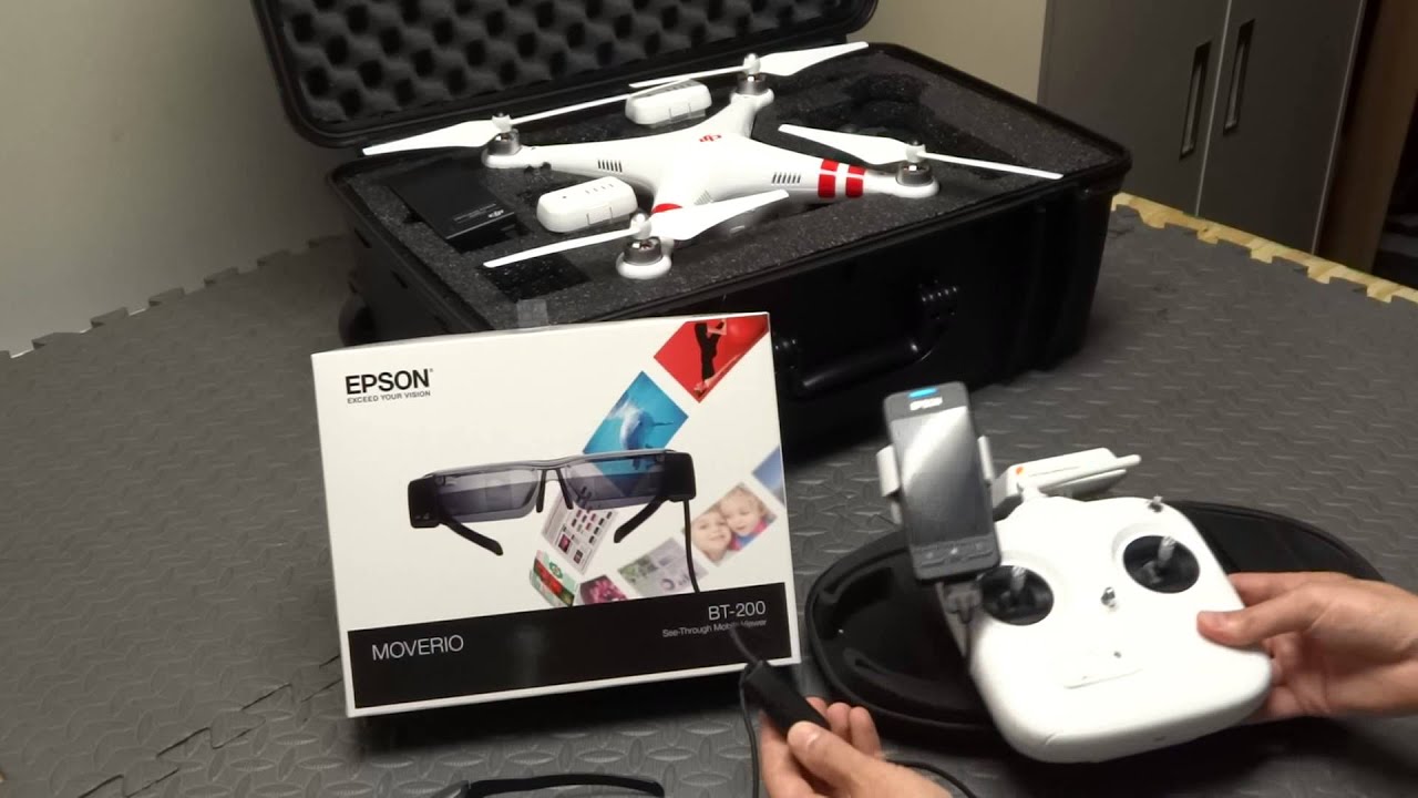 DJI Phantom Vision+ Android FPV Goggle System - Epson Moverio BT-200