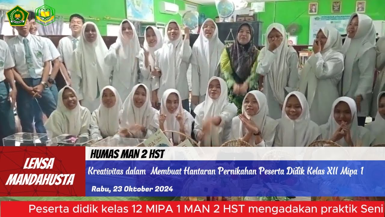 Kreativitas dalam  Membuat Hantaran Pernikahan Peserta Didik Kelas XII Mipa 1